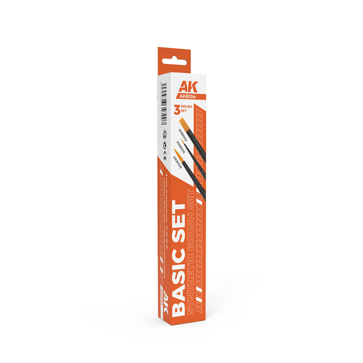AKB104 - AK Synthetic Brush - Basic Brushes Set (3 Brushes)