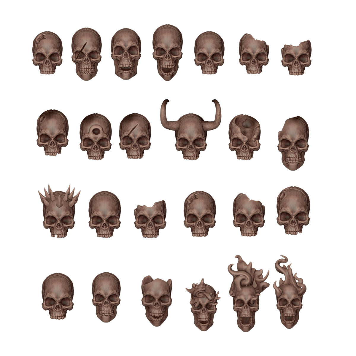 AKBIT0009 - Basing Bit - Wargame Scenery - Skulls