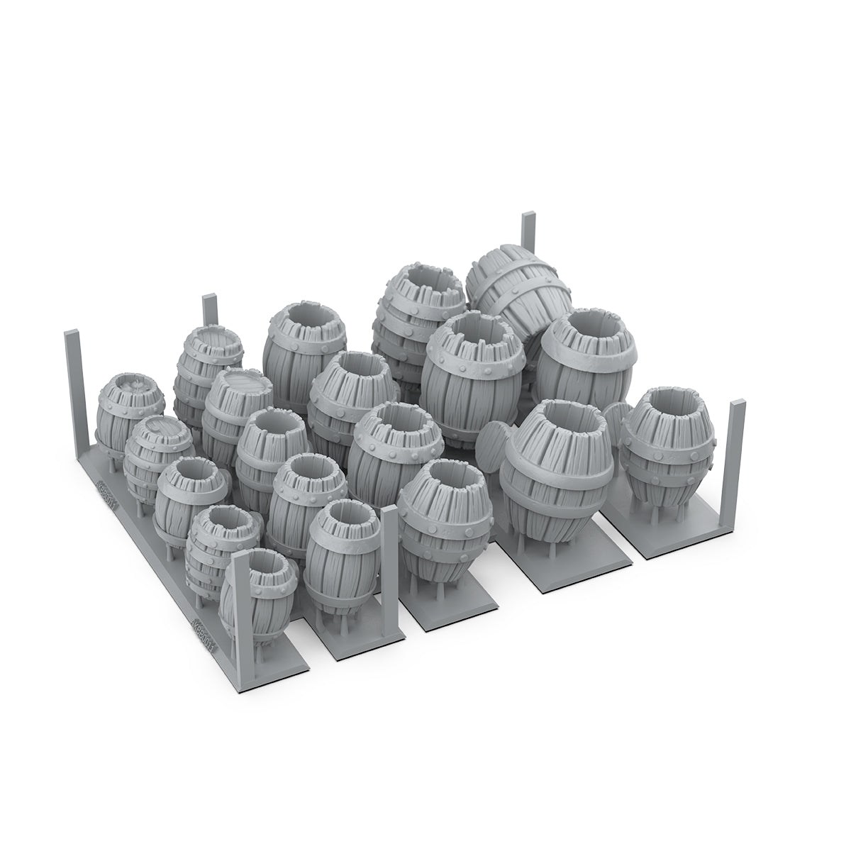 AKBIT0011 - Basing Bit - Wargame Scenery - Wood Barrels