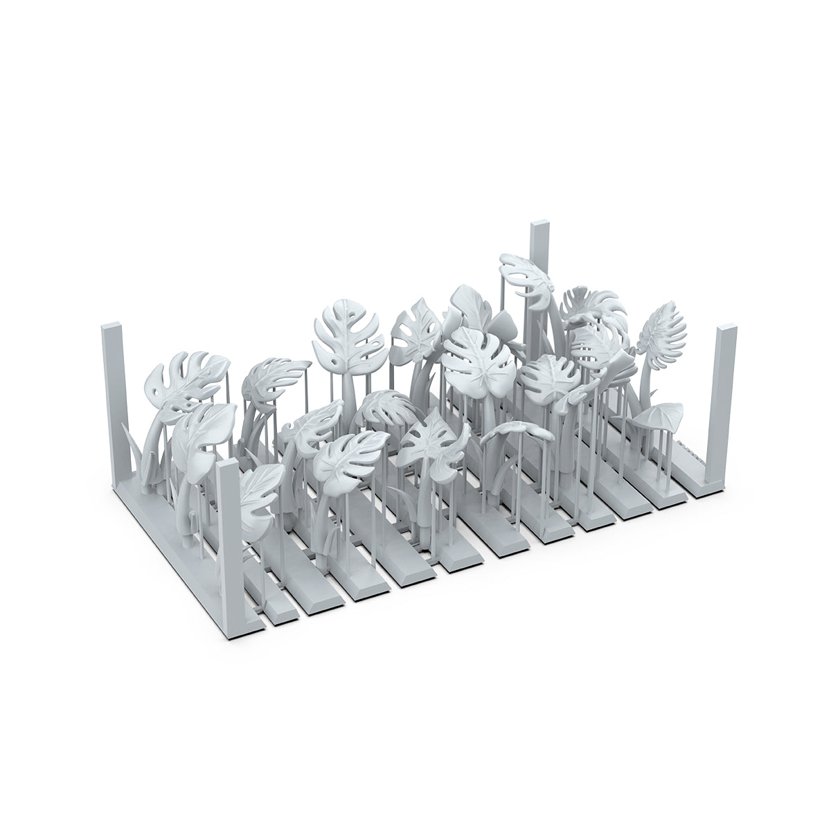 AKBIT0025 - Basing Bit - Plants - Monstera (14 Pieces) - 植物 - 龜背芋 (14入)