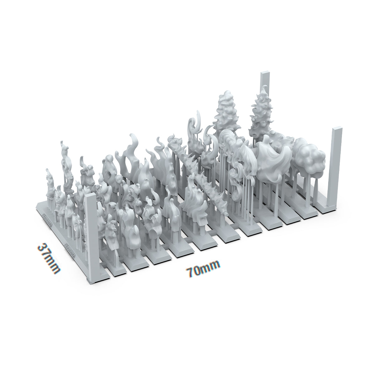 AKBIT0032 - Basing Bit - Special Effects - Flame Spell (28 Pieces) - 特效 - 火焰咒語