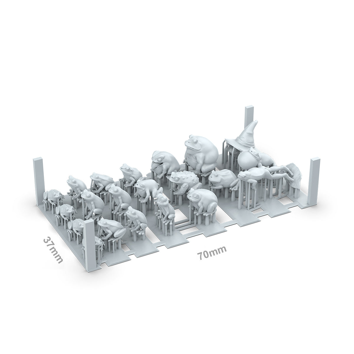 AKBIT0050 - Basing Bit - Animals - Frogs (21 Pieces)