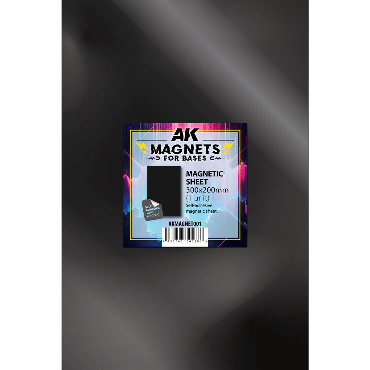 Reserved-AKMAGNET001 - AK Wargame Accesories - Magnets for Bases - Magentic Sheet 300x200mm (1 unit) - 底座磁鐵 - 磁鐵片 300 X 200 (1入)