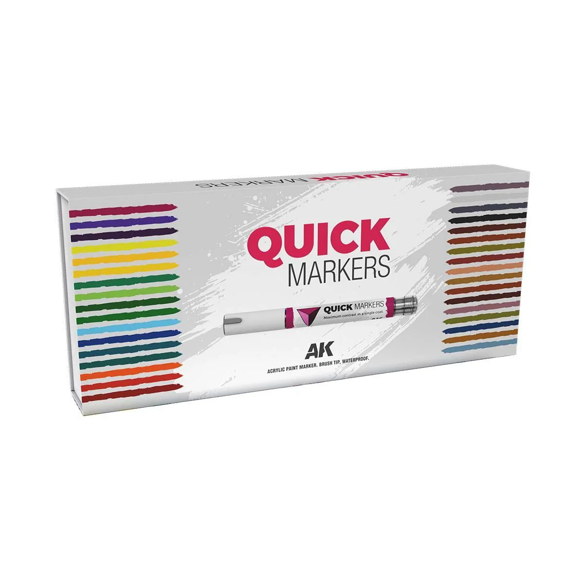 AKMQ150 - AK Quick Marker - Special Box Full Range Quick Markers (34 Markers) - 速塗麥克筆特別全色套組 (34支組)
