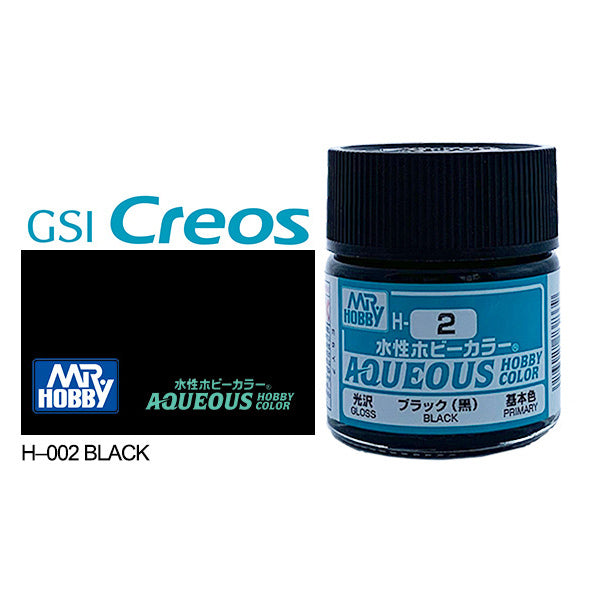 H002 - Aqueous Gloss Black - GSI/水性漆 黑色