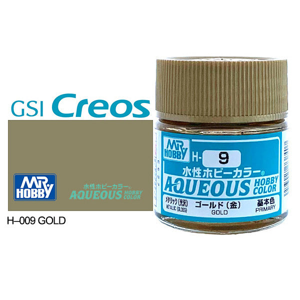 H009 - Aqueous Metallic Gloss Gold - GSI/水性漆 金色