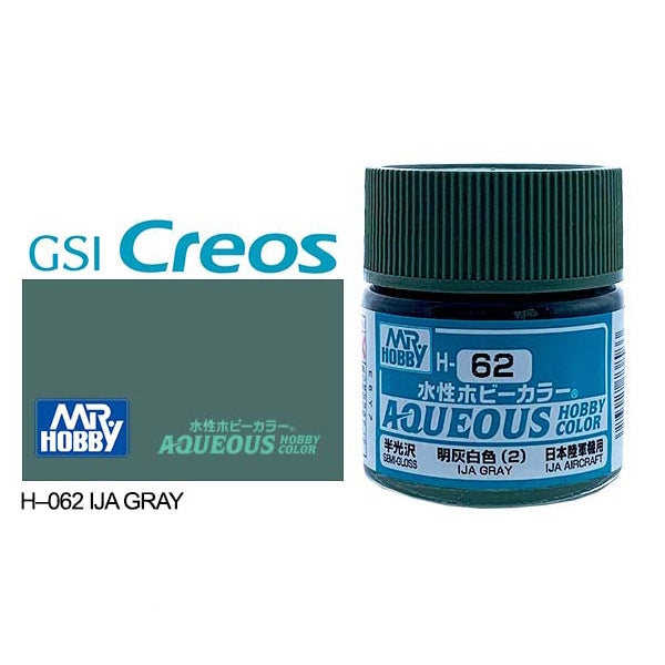 H062 - Aqueous Semi Gloss Ija Grey - GSI/水性漆 半光澤 明灰綠色