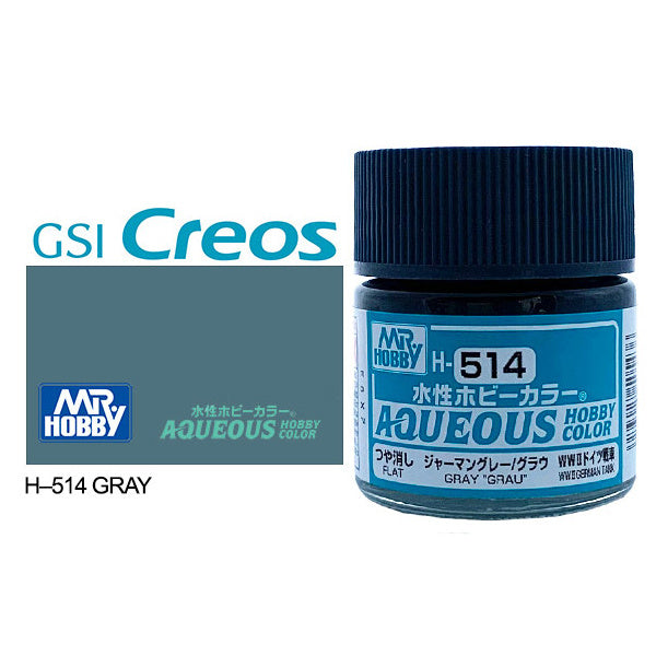 H514 - Aqueous Flat German Gray - GSI/水性漆 GRAU 光澤灰色