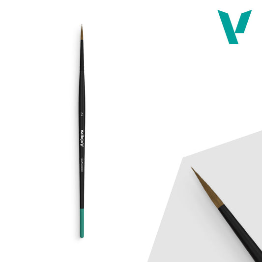 畫筆 -  進階畫師系列 - 天然毛圓形畫筆 尺寸2 - Natural Hair Round Brush No. 2