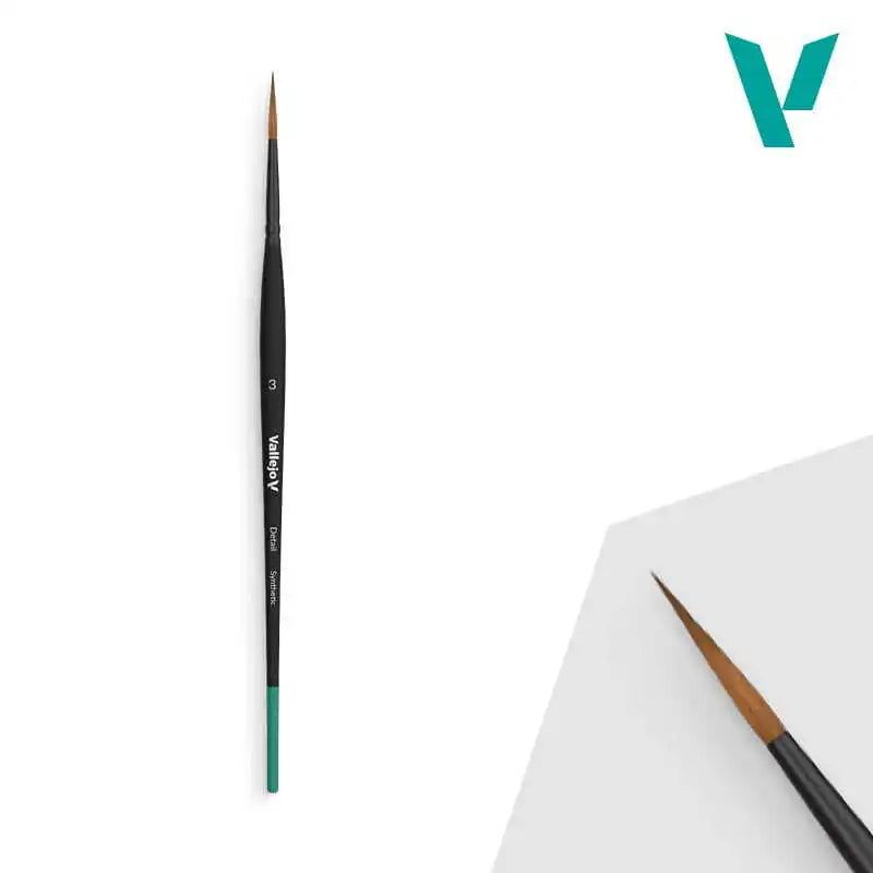 畫筆 - 細節系列 - 塑膠毛圓形畫筆 尺寸3 - Round Synthetic Brush No. 3