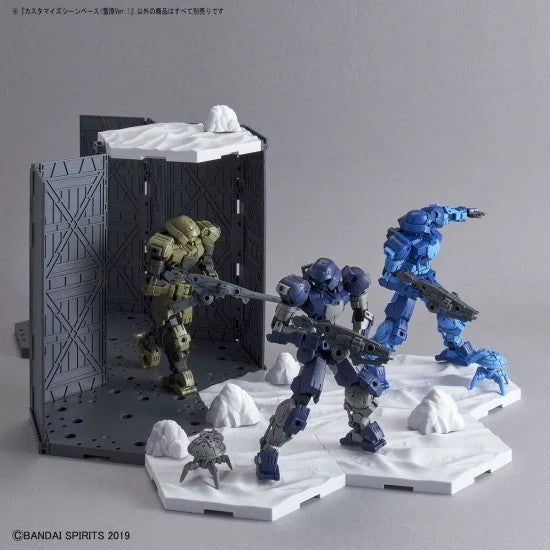 BANDAI Customize Scene Base Snowfield Ver - 改裝用場景台座 (雪原版本)