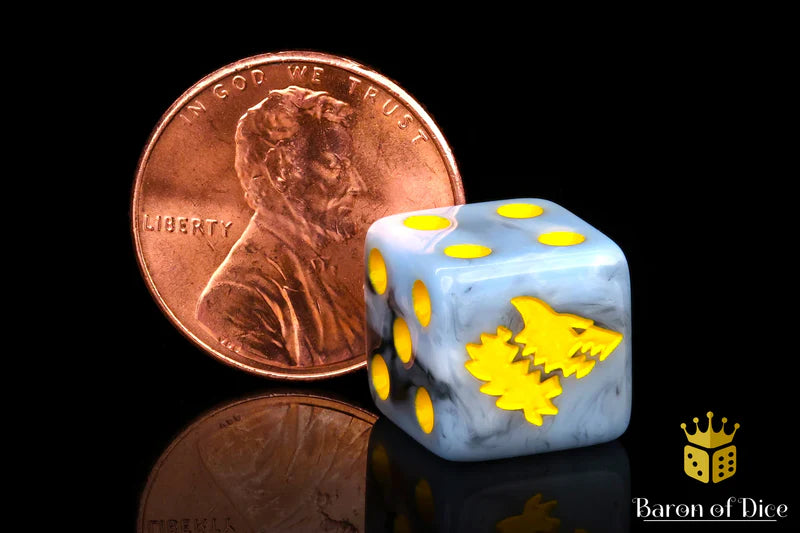 Baron of Dice - Snow Direwolf (Square Corner) / x25 Dice / 冰原狼(方角)