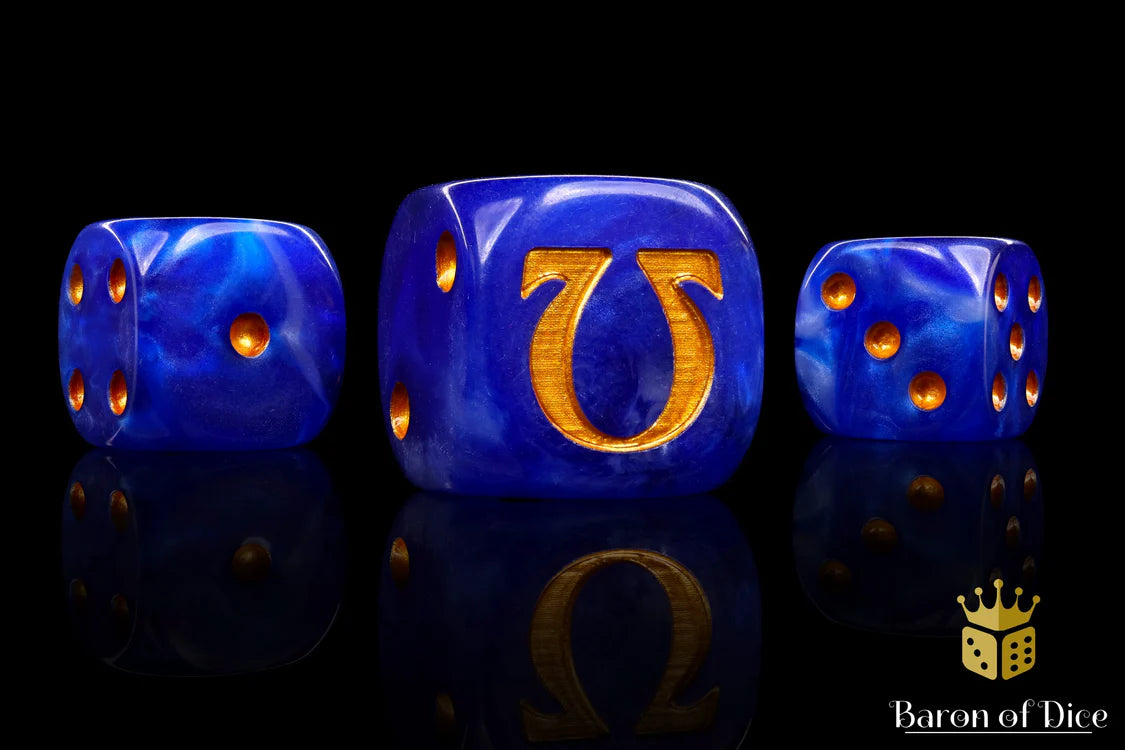 Baron of Dice - Omega | Ancient Gold (Round Corner) / x25 Dice / 奧米茄 - 古金(圓角)