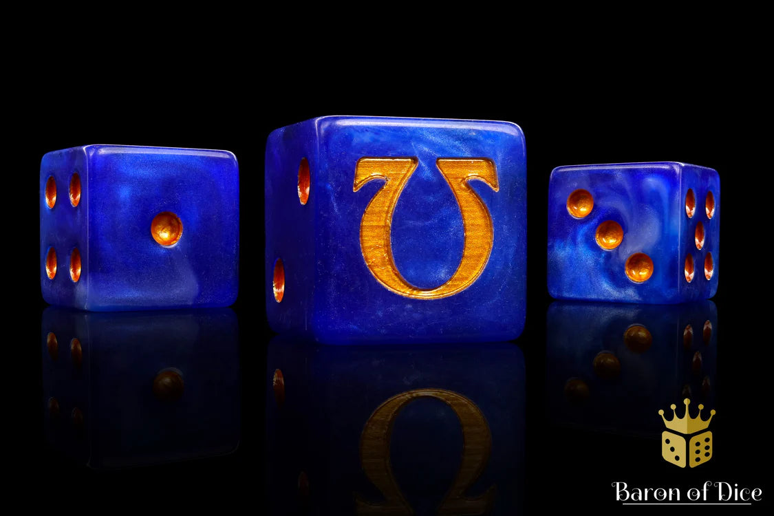 Baron of Dice - Omega | Ancient Gold (Square Corner) / x25 Dice / 奧米茄 - 古金(方角)