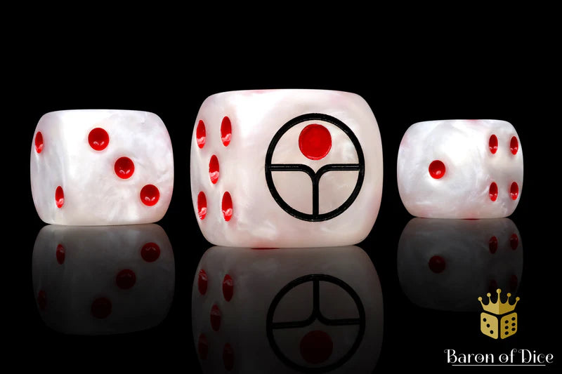 Baron of Dice - Universal Peace Dice - White (Round Corner) / x25 Dice / 普及太平骰 - 白(圓角)