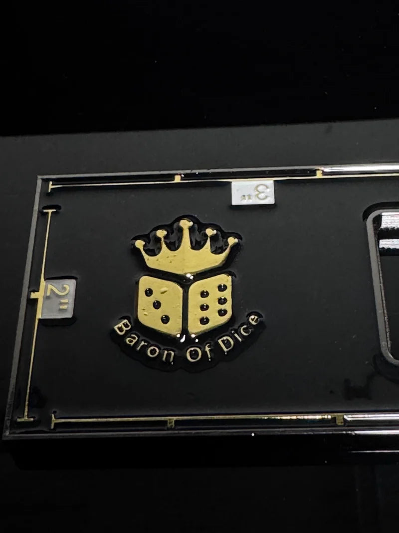 Baron of Dice - Metal Combat Gauge / Knights Templar / White / 金屬測距尺 - 聖堂武士 - 白