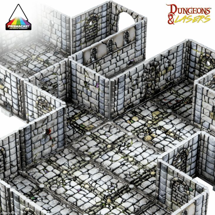 Dungeons & Lasers: Fantasy Dungeon PrismaCast™ Pre-Painted Terrain - 奇幻地城 PrismaCast™ 預塗地形