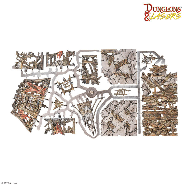 Dungeons & Lasers: Goblin Lair PrismaCast™ Pre-painted Terrain - 哥布林窩點 PrismaCast™ 預塗地形