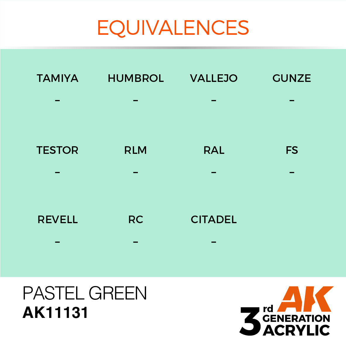 AK11131 AK Interactive 3G Acrylic Pastel Green 17ml
