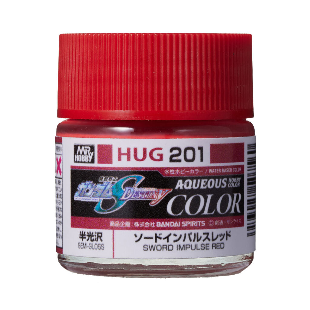 HUG201 - Aqueous Hobby Color Sword Impluse Red - GSI/水性漆 脈衝鋼彈專用劍裝紅色 半光澤