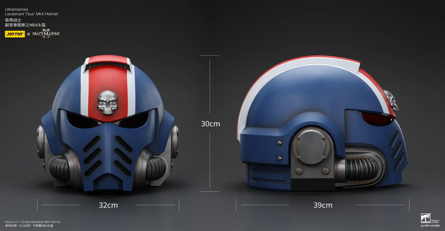 Ultramarines: Lieutenant Titus' MKX Helmet - 極限戰士:副官泰圖斯之MKX頭盔