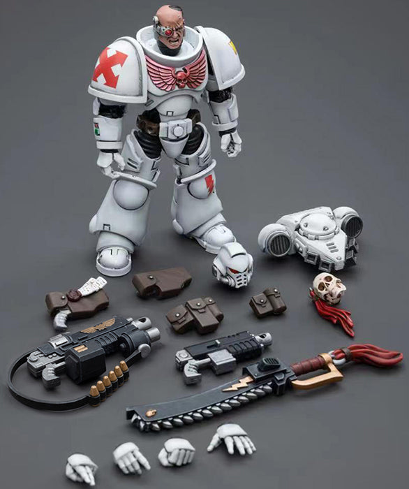 JoyToy: White Scars - Assault lntercessor - Brother Batjargal - 白疤 - 突击仲裁者 - 巴嘉盖兄弟