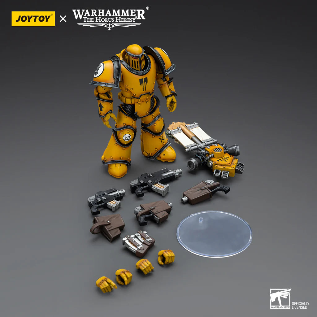 JoyToy: Imperial Fists - Legion MkIII Tactical Squad - Legionary with Legion Vexilla - 帝国之拳 - MkIII军团战术小队 - 佩戴军旗的军团士兵