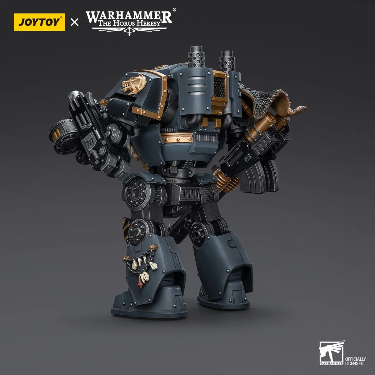 Space Wolves - Contemptor Dreadnought with Gravis Bolt Cannon-太空野狼 - 配備重力爆矢加農炮的蔑視者無畏機甲