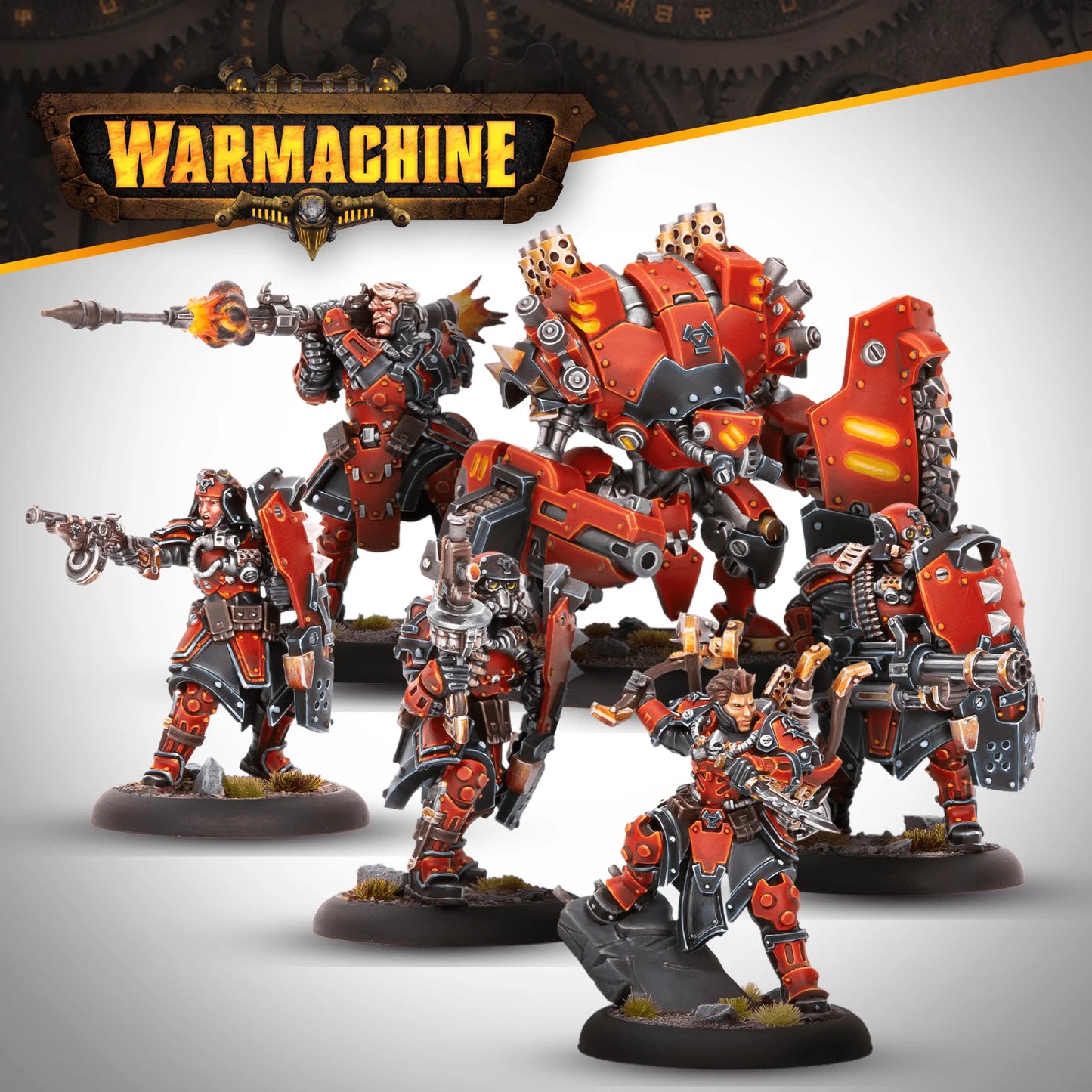 Warmachine-戰爭機甲: Khador SKS-6 Command Cadre (breakout)