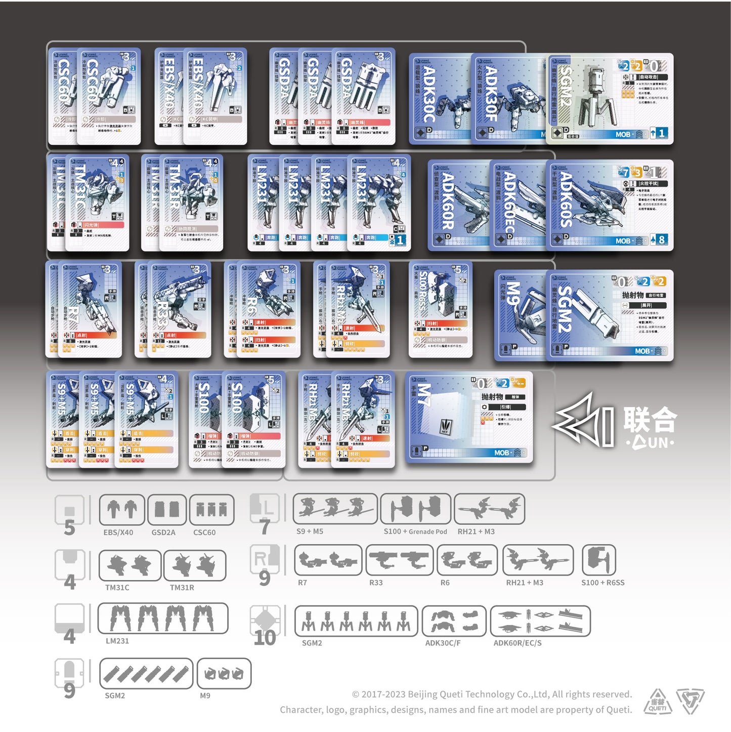 Ember: Obsidian Protocol UN Core Chinese Card Pack - 黑曜協議 UN 核心包 中文卡包