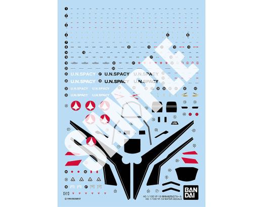Water Decal - HG 1/144 YF-19 專用水貼紙