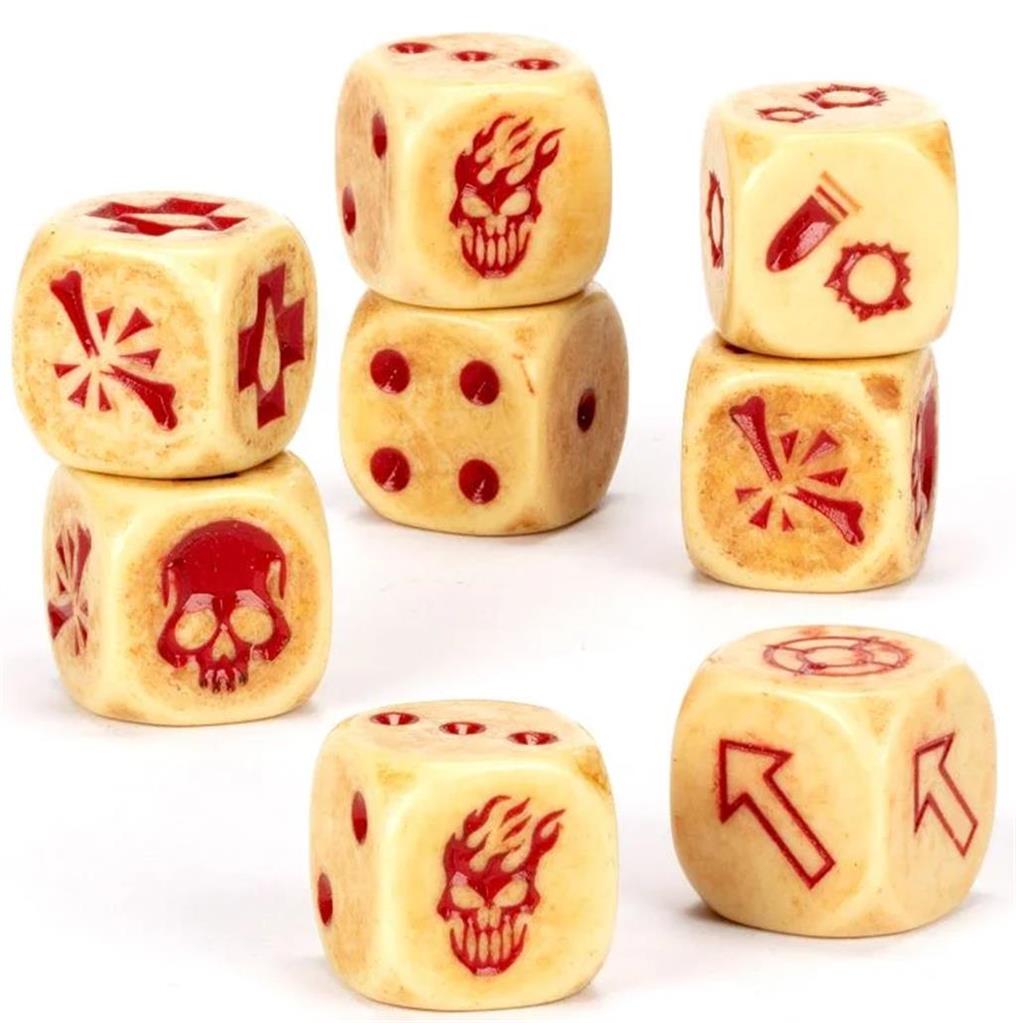 Necromunda: Cawdor Ash Wastes Gang Dice - 涅克羅蒙達:科多主題骰