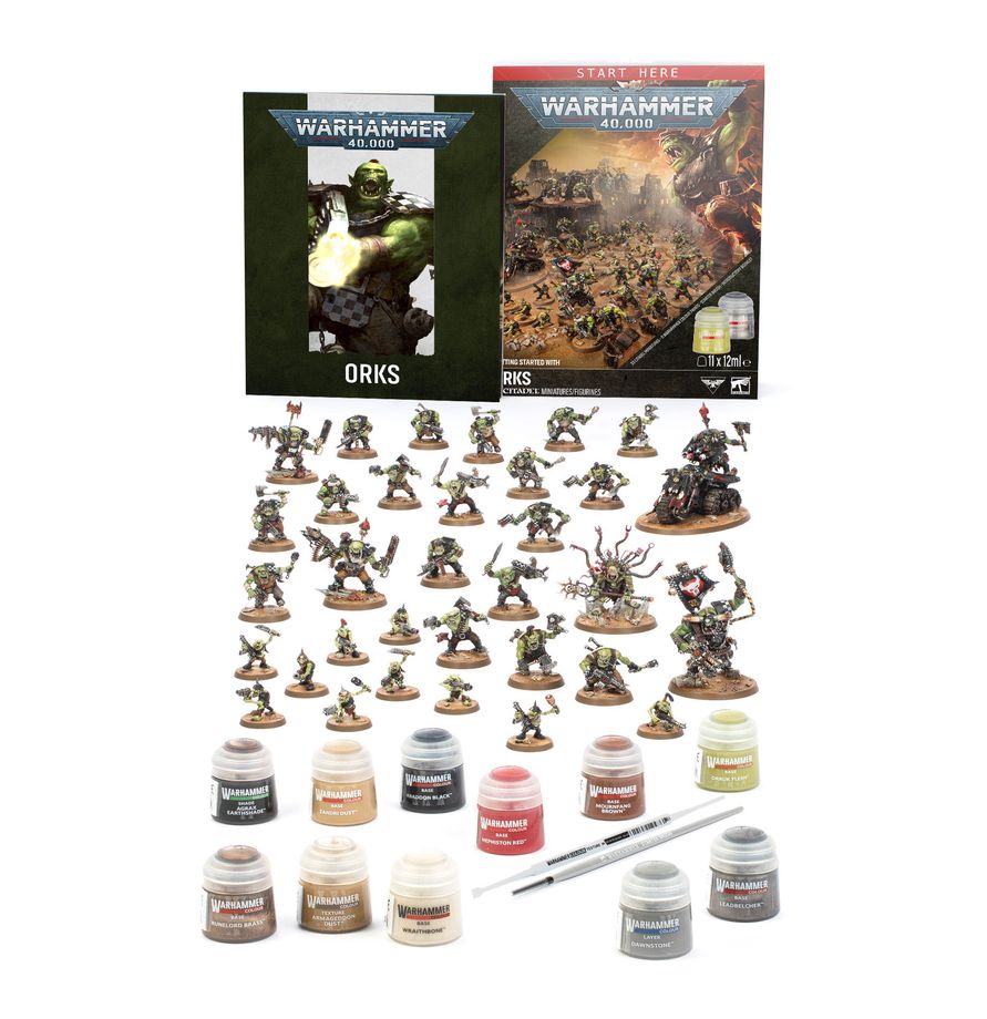 Warhammer 40,000: Getting Started with Orks (Chinese) - 戰鎚40K：歐克蠻人入門套裝(簡中版)