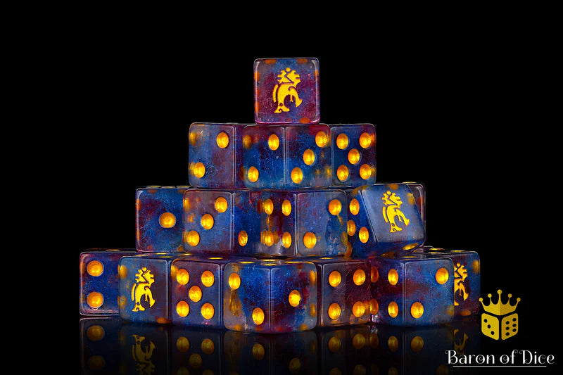 PRE-ORDER: Ancient Aztec Dice (Square Corner) / x25 Dice