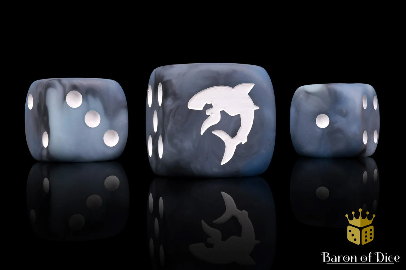 PRE-ORDER: Carcharodon "Great White Shark" - Void Grey (Round Corner) / x25 Dice