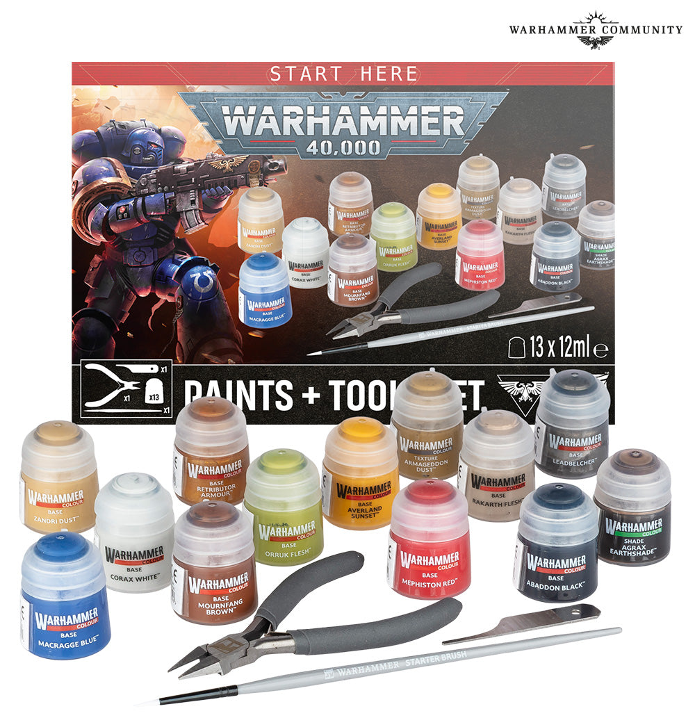 Warhammer 40,000: Paint + Tools set - 戰鎚40K：顏料與工具套裝