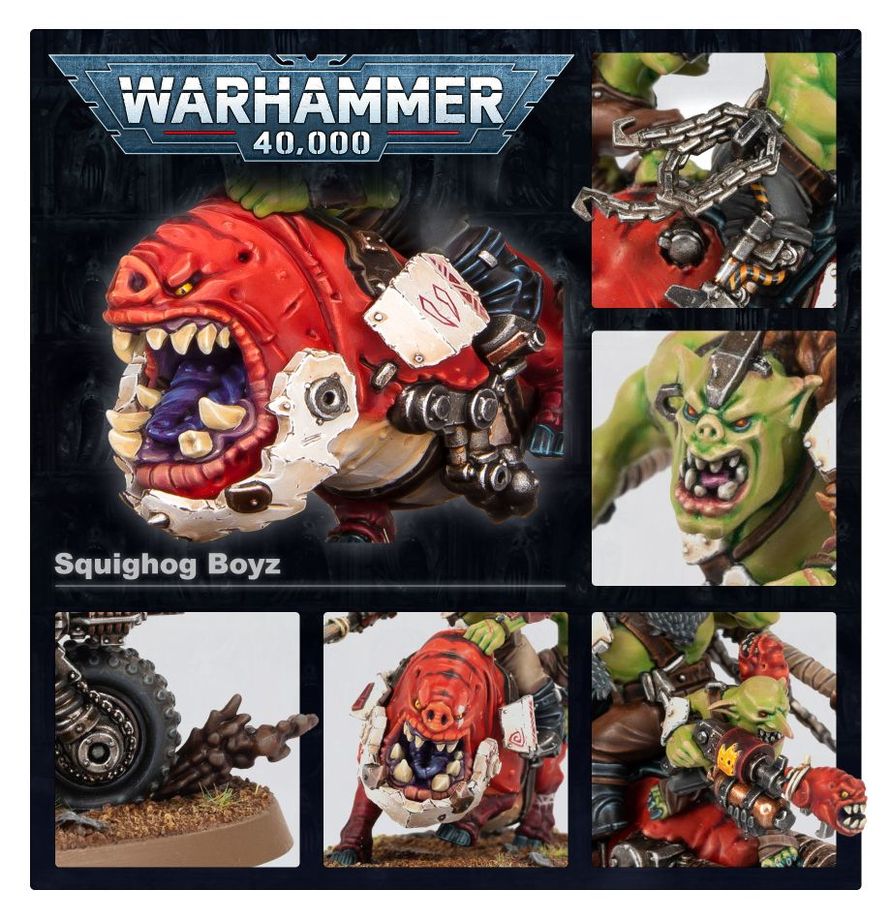 Orks: Squighog Boyz - 歐克蠻人跳跳豬小子