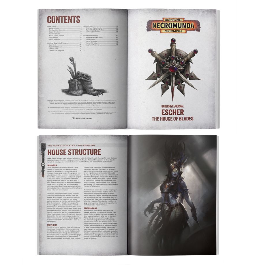 Necromunda: Underhive Journal - Escher - The House of Blades - 下層巢都日誌：埃舍爾：刀鋒家族