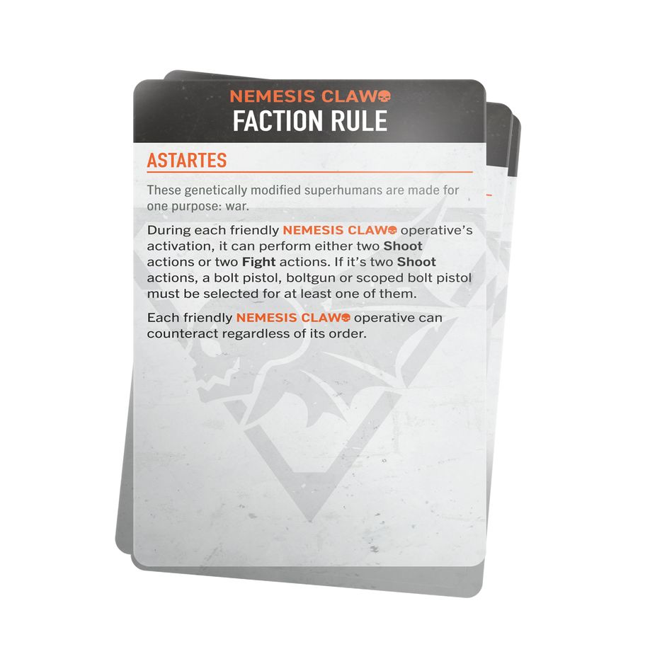 Kill Team: Nemesis Claw Datacards (Chinese)