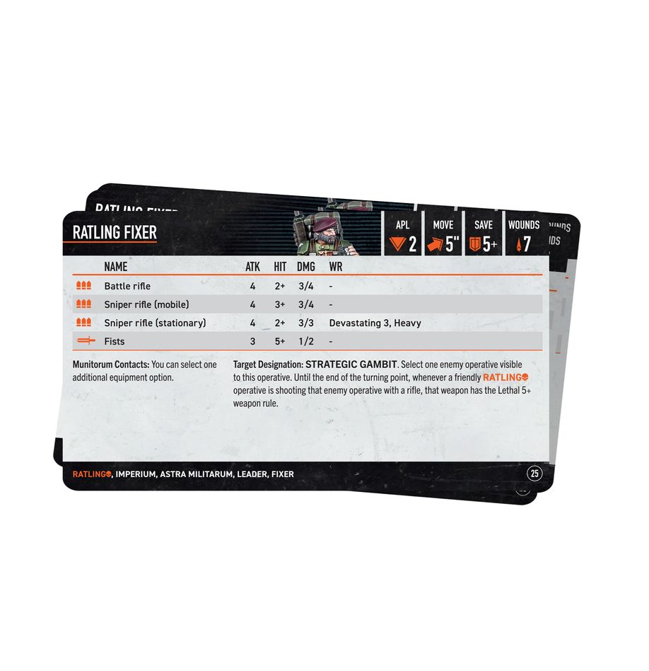 Kill Team: Ratlings - Datacards (Chinese) - 殺戮小隊數據卡：萊特林(簡中版)
