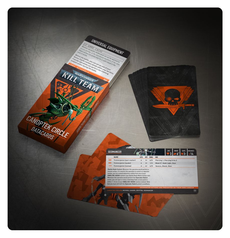 Kill Team: Canoptek Circle Datacards (English) - 殺戮小隊數據卡：冥工之環(英文版)