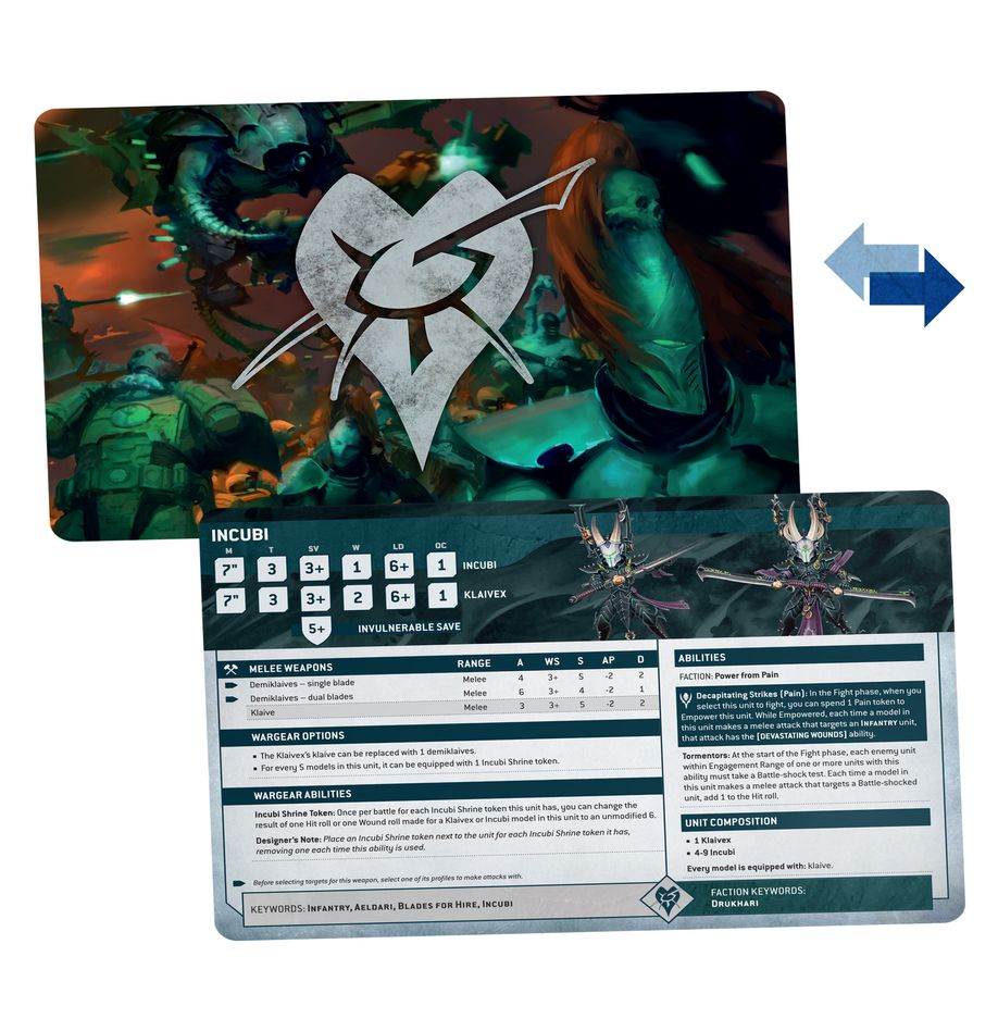 Drukhari: Datasheet Cards (Chinese) - 數據卡：黑暗靈族(簡中版)
