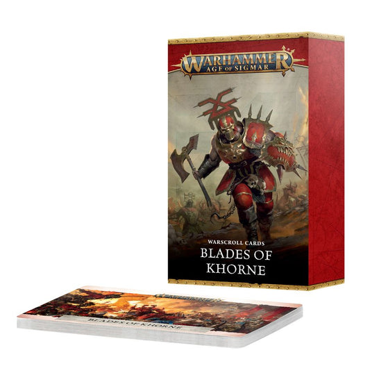 Blades of Khorne: Warscroll Cards (English) - 恐虐之刃：戰爭卷軸卡片(英文版)