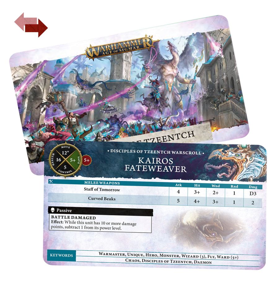Disciples of Tzeentch: Warscroll Cards (English) - 數據卡：奸奇使徒(英文版)