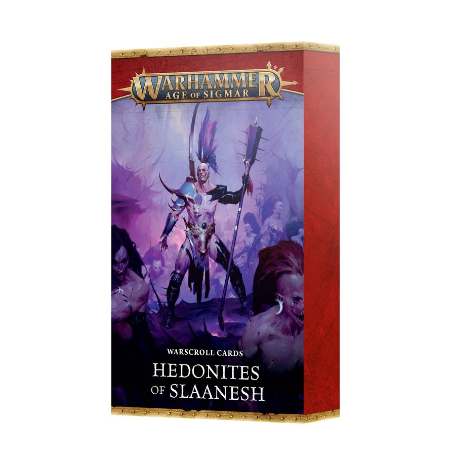 Hedonites of Slaanesh: Warscroll Cards (English) - 戰爭卷軸：色孽慾魔(英文版)