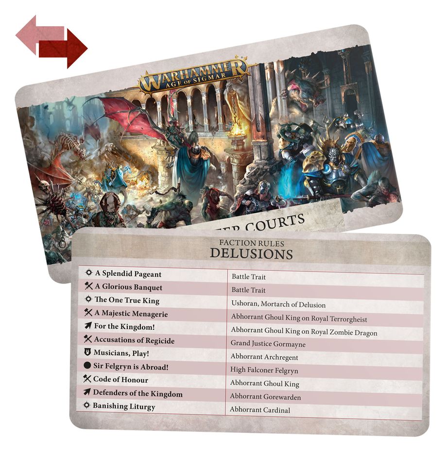 Flesh-eater Courts: Warscroll Cards (Chinese) - 食肉王廷：戰爭卷軸卡片(簡中版)