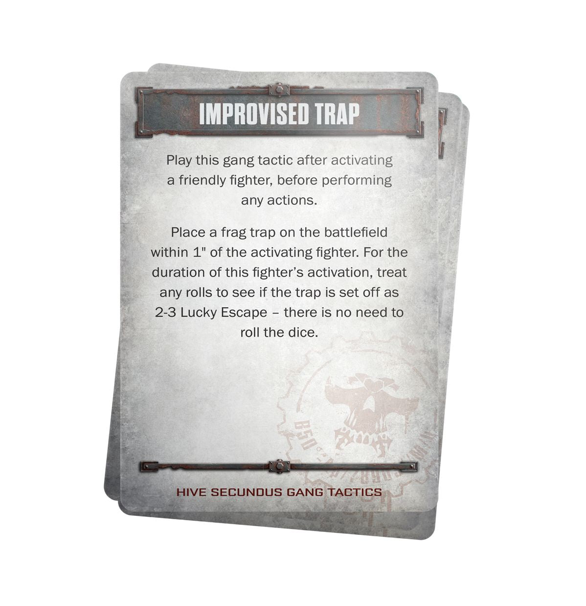 Necromunda: Hive Secundus Gang Tactics Cards - 涅克洛蒙達：巢都塞昆德斯戰術卡片