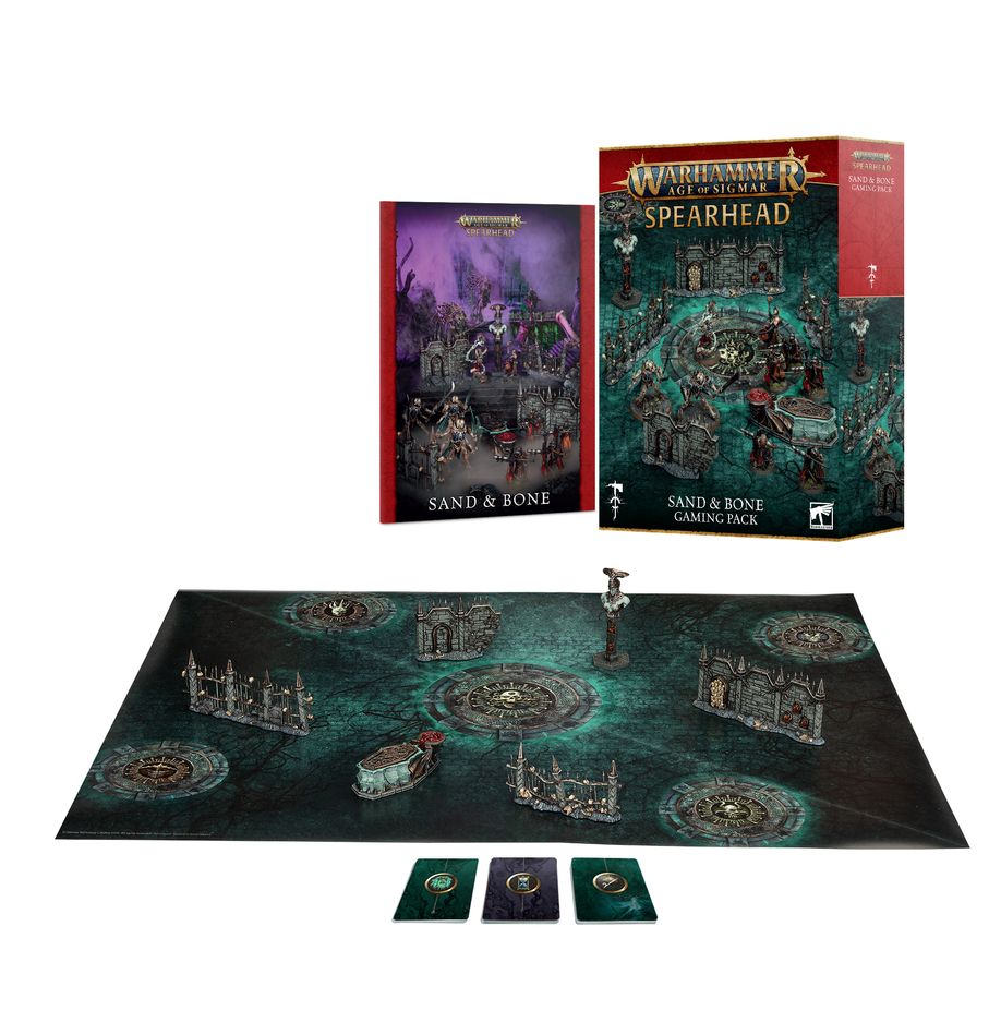 Spearhead: Sand & Bone Gaming Pack (Chinese) - 戰鎚西格瑪時代：幽沙與枯骨遊戲包(簡中版)