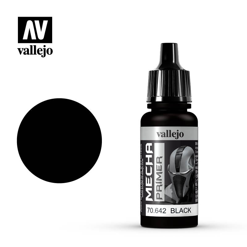 機甲色彩 Mecha Color - 078 - 70642 - 黑色底漆 Black - 17 ml.