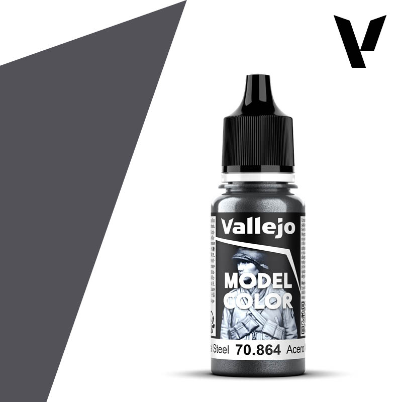 Color 178 模型色彩 Model Color - 178 - 70864 - Natural Steel - 17 ml. – whitedragongaming